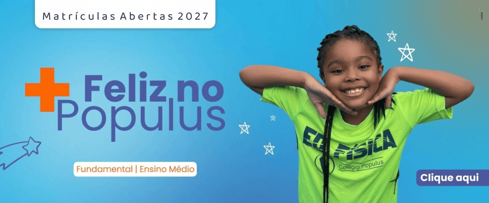 Feliz no Populus - Matrículas Abertas 2026